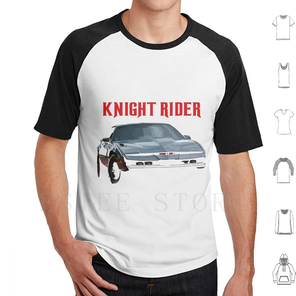 Cavaliere Cavaliere K.I.T.T. Maglietta Firebird Cotone Uomo Stampa Fai Da Te Retro Knight Rider Kitt David Hasselhoff Firebird Knight Rider Kitt