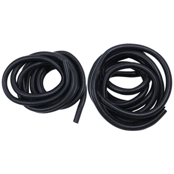 

2x 20 Ft 1 Inch/3/4 Inch Split Wire Loom Conduit Polyethylene Tubing Black Color Sleeve Tube