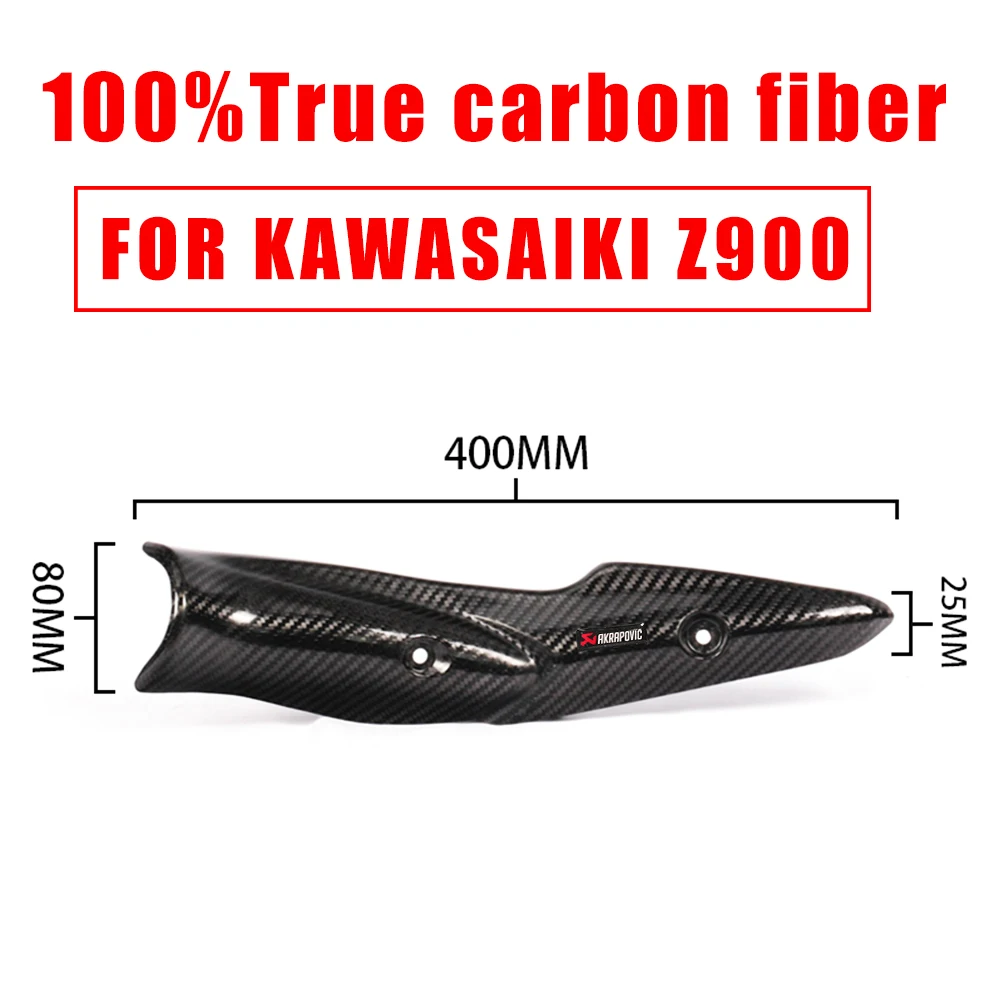 Универсальный Akrapovic мотоциклетный глушитель крышка из углеродного волокна протектор для xmax 300 bmw s1000rr z900 gsr 750 hyosung - Цвет: for kawasaki z900