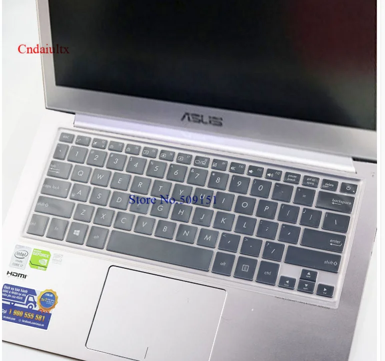 Transparent 13 13,3 дюймовый чехол для клавиатуры ноутбука Защитная пленка для ASUS Zenbook Flip UX310U UX330 UX360 UX360UA UX360CA 13,3 ''ноутбук - Цвет: Transparent