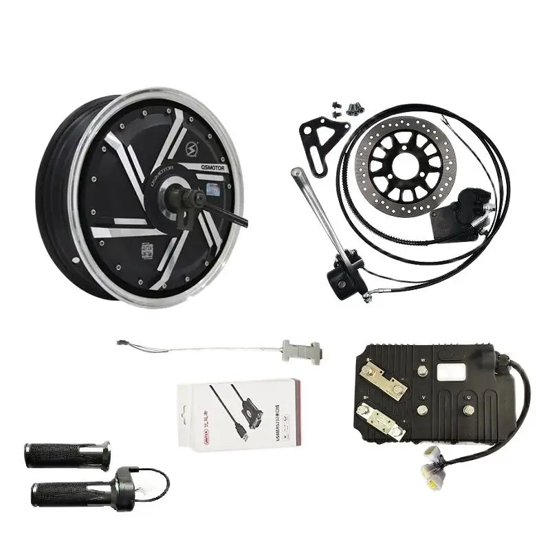QS273 8000W 96V 13inch Electric motorcycle Motor Conversion Kitskit