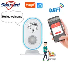 SECUGARD Bienvenido timbre de alarma inteligente de las estadísticas de tráfico APP sistema de alarma WiFi inteligente sistema de seguridad de Camping