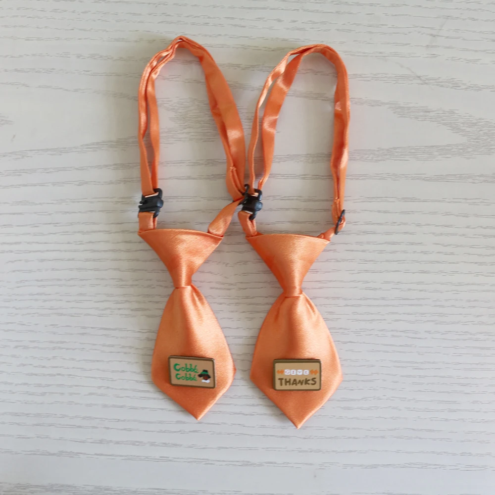 60pc Thanksgiving Pet Supplies Dog tie Turkey Pet Dog Holiday Grooming Accessories  Pet Dog Neckties Fall Pet Products For Dogs