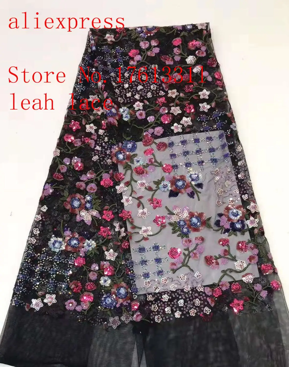 5 ярдов/сумка BH130#6 цветов вышивка блестками цветочный узор роскошный французский стиль ткани используется в свадебных платьях