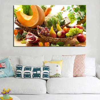 

Vegetables Fruits Pretty Wallpaper Wall Art Canvas Posters Prints Painting Wall Pictures Modern Kitchen Living Room Home Decor