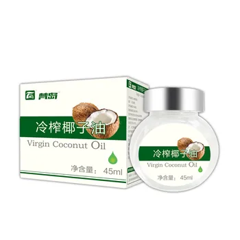 

Cold pressed virgin edible coconut oil 45ml skin care hair care remover sunscreen oil