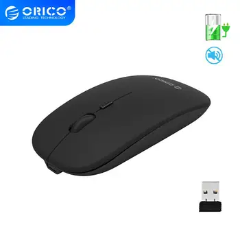 

ORICO Wireless Mouse Silent Computer Mouse 2.4GHz USB Mouse Rechargeable USB Optical Mice1600 DPI Adjustable for PC Laptop