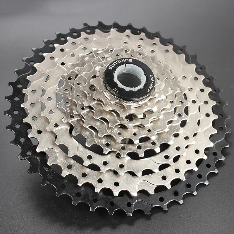 Sunshine MTB Bike Freewheel 8S 11-23 25 28 32 36 40 42T MTB Mountain Bike Flywheel 8 9 Speed Cassette Sprocket For Sram