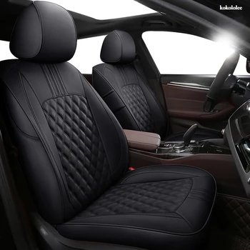 

kokololee Custom Leather car seat covers For Mitsubishi PAJERO OUTLANDER EX ASX Grandis Eclipse Cross galant Lancer Zinger seats