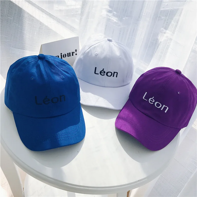 Snapback Hip Hop Baseball Cap High Street Embroidery Sun Hats Fluorescent green LEON High Quality Unisex Baseball Caps Orange (23)