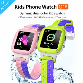 

Q18 LBS WIFI Kids Smart Watch Phone Children Smartwatch Waterproof SOS Call Anti-lost Baby Smart Watch SIM Card Camera Monitor