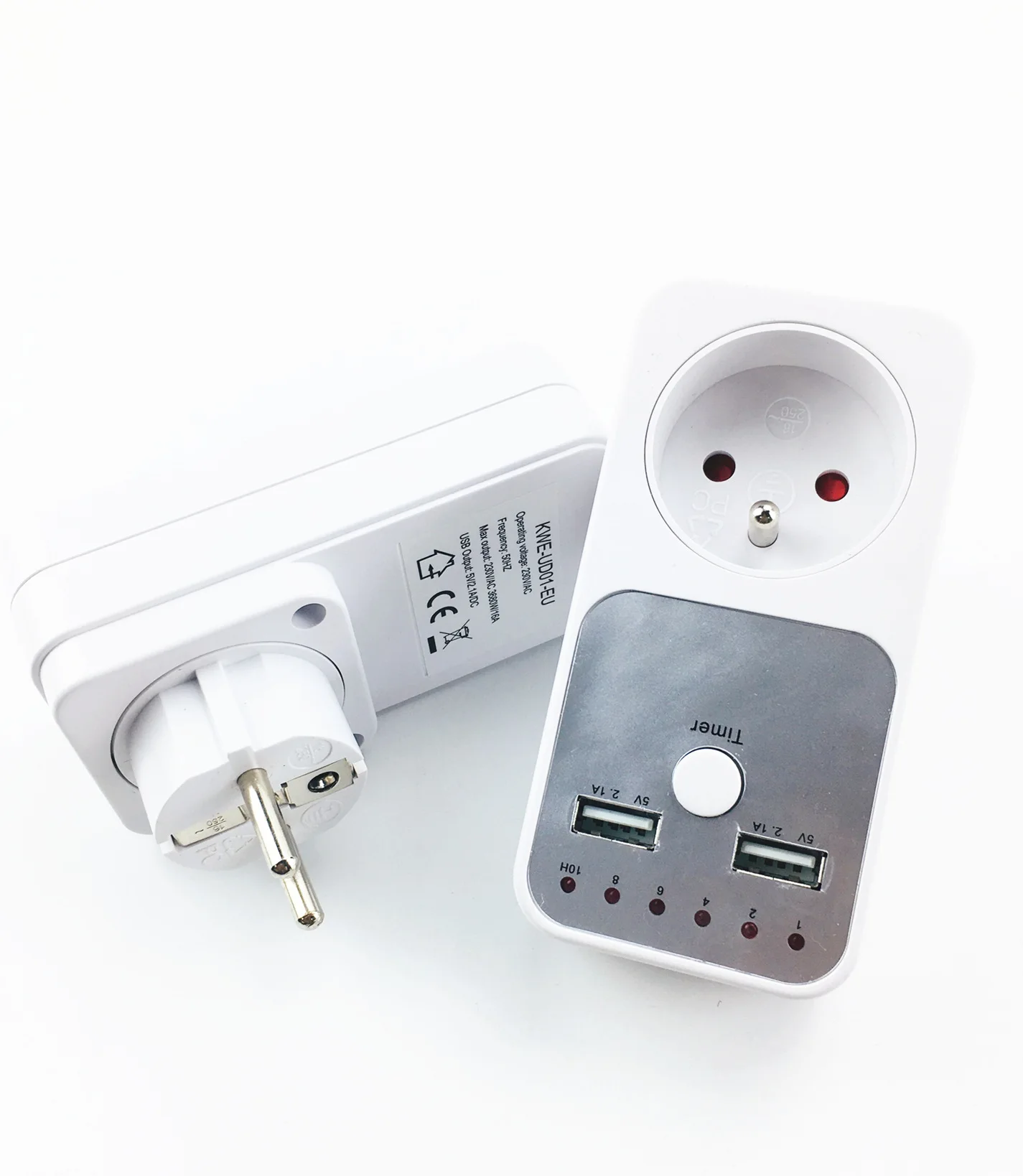 USB UK/FR/EU розетка таймера переключатель обратного отсчета розетка контроллер умный дом настенный стол USB зарядное устройство адаптер штекер 5 В 2.1A
