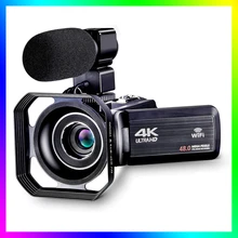 4k câmera de vídeo câmera vlogging para youtube wifi câmera digital ultra hd 4k 48mp com microfone fotografia
