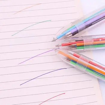 

22 Pack 0.7mm 6-in-1 Multicolor Ballpoint Pen，6-Color Retractable Ballpoint Pens for Office School Supplies Students Chi