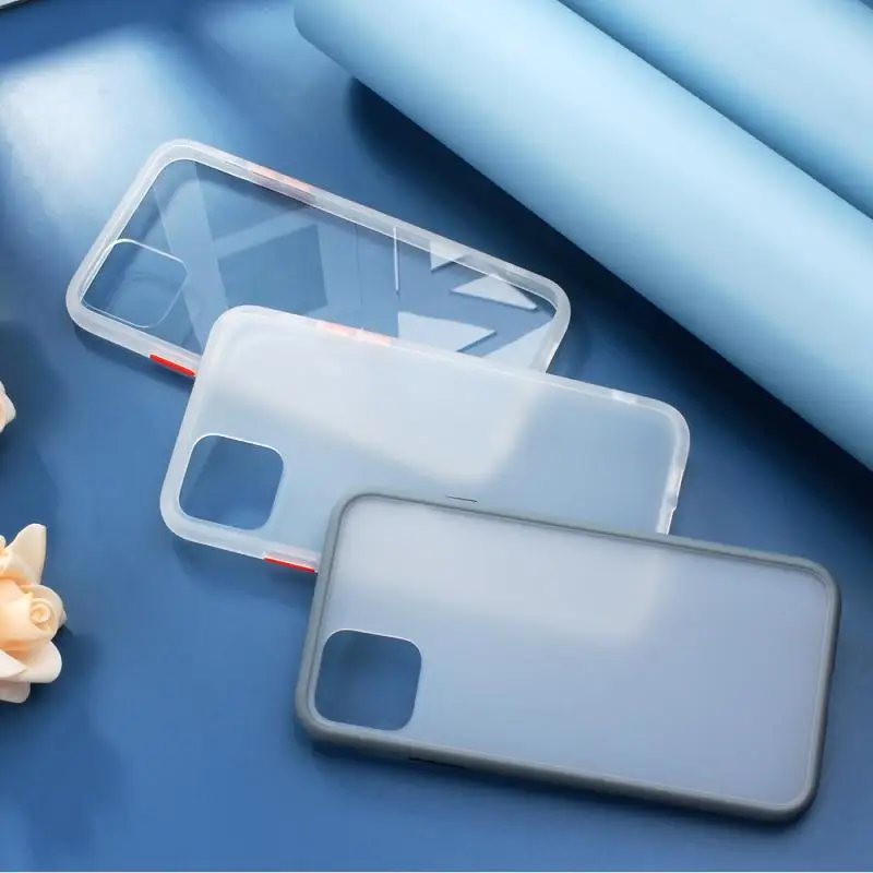 Для IPhone 11 Pro Max скраб полупрозрачный чехол для телефона TPU Мягкий защитный чехол матовый чехол для мобильного телефона
