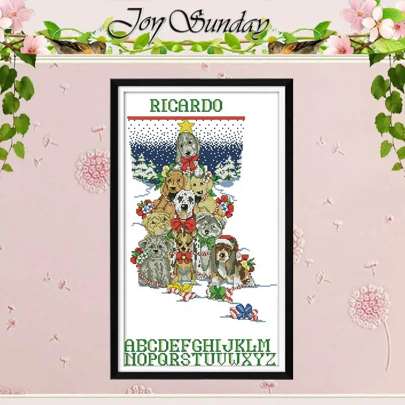 

Набор для вышивки рождественскими чулками собак 11CT 14CT Набор для вышивки крестиком Сделай Сам китайский Набор для вышивки крестиком вышивка рукоделие домашний декор