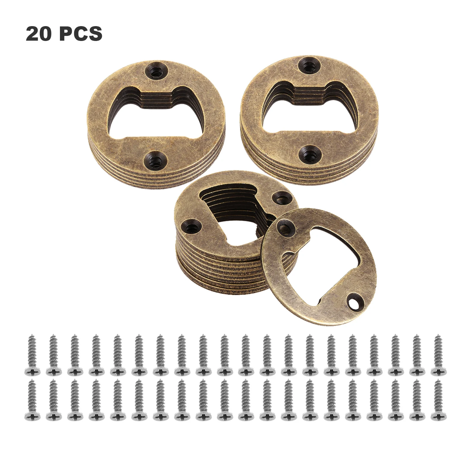 20pcs Round Bottle Opener 40mm Wine Beer Opener Bar Drinking