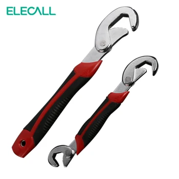 

ELECALL 2 PCS/SET Spanner Set Multi-function Wrench Universal key Quick Snap and Grip Adjustable Spanner Wrench