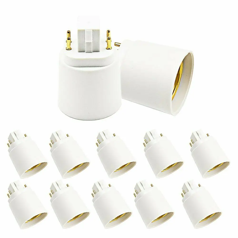 Упаковка из 10 шт. Gx24q E26 E27 4 Pin CFL лампочный Конвертор светодиодный светильник адаптер гнезд