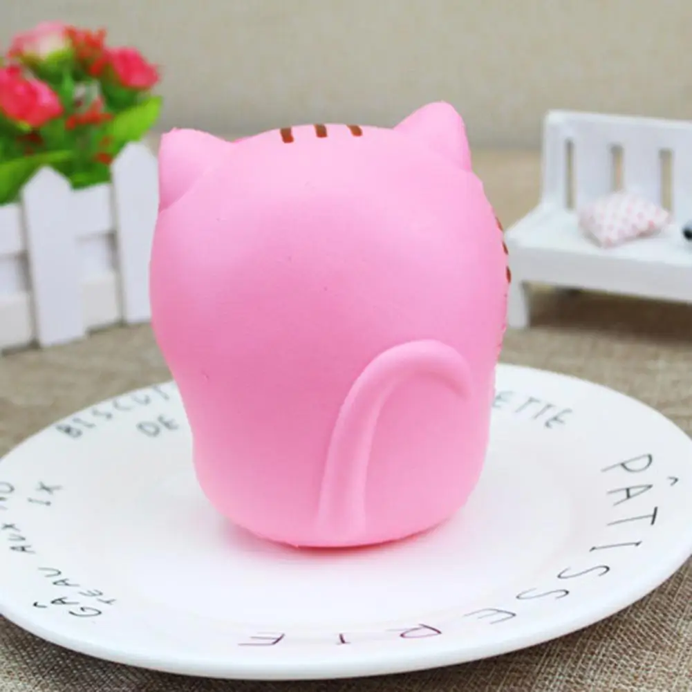 Брелок 10 см Jumbo Kawaii Cat/Kitty удерживайте рыбы животных медленно поднимающийся Squeeze хлеб торт сладкий ароматический подарок