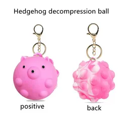 Bola de descompresión 3D para adultos y niños, bola redonda de juguete antiestrés, con hebilla de hoyuelos Simple, regalos