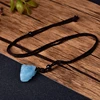 1PC Fashion Simple Aquamarine Blue Pendant Natural Quartz Stone Raw Crystals For Men Women Jewelry Purple Mineral Specimen Gift 2