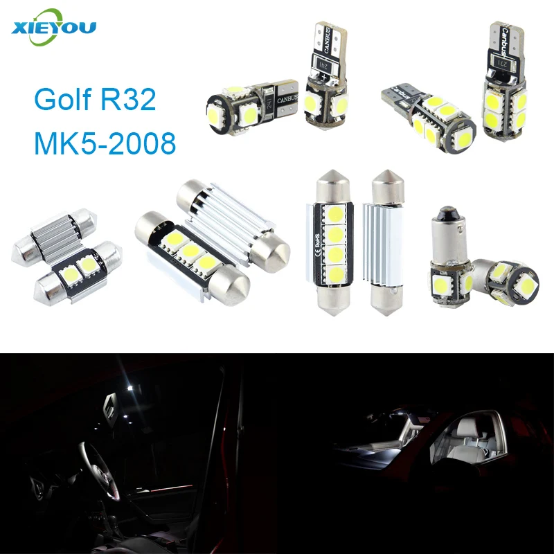 Фонари в упаковке 11 шт. для VW Golf R32 MK5 (2008)|interior light|led light interiorled interior |