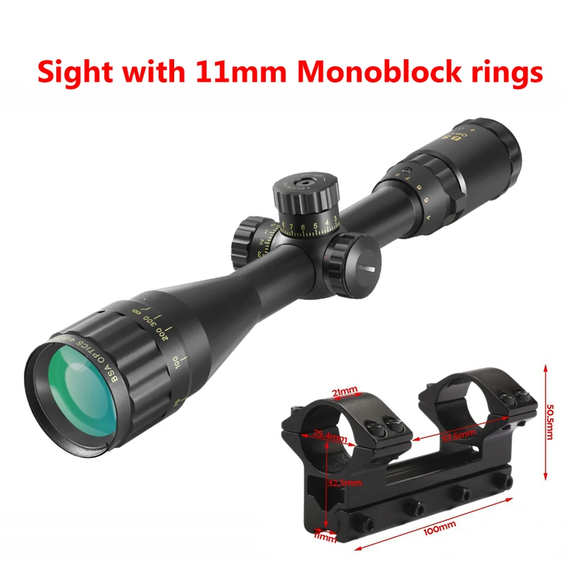 Bsa 4-16x44 Riflescope | Optic Scope 4-16x44 | Scope