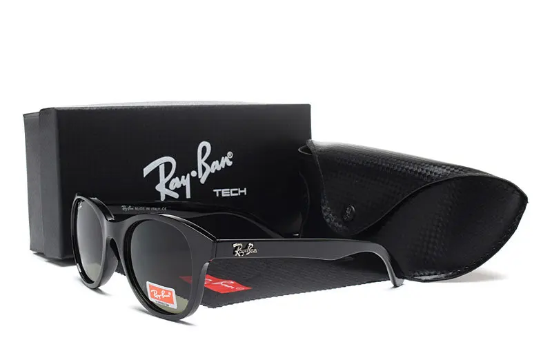 RayBan RB4203 Ретро Круглые Солнцезащитные очки для женщин и мужчин UV400 Винтажные Солнцезащитные очки с металлической оправой Модные женские солнцезащитные очки Lunette De Soleil Femme - Цвет: RB4203-2