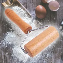 Деревянная Скалка ручной ролик для теста инструмент для кондитерской помады Печенье Тесто чапати паста пекарня пицца кухонный инструмент
