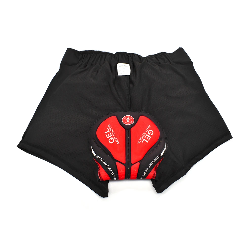 TOM SHOO Men's 3D Padded Cycling Shorts Breathable & Adsorbent Bicycle Underwear Outdoor Sports MTB Bike Shorts 