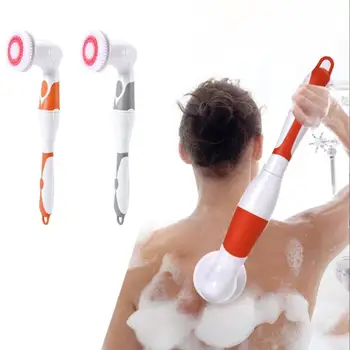 

Electric Bath Brush Multifunctional Bath Massage Rubbing Artifact Long Handle Rubbing Back Brush for Home Use