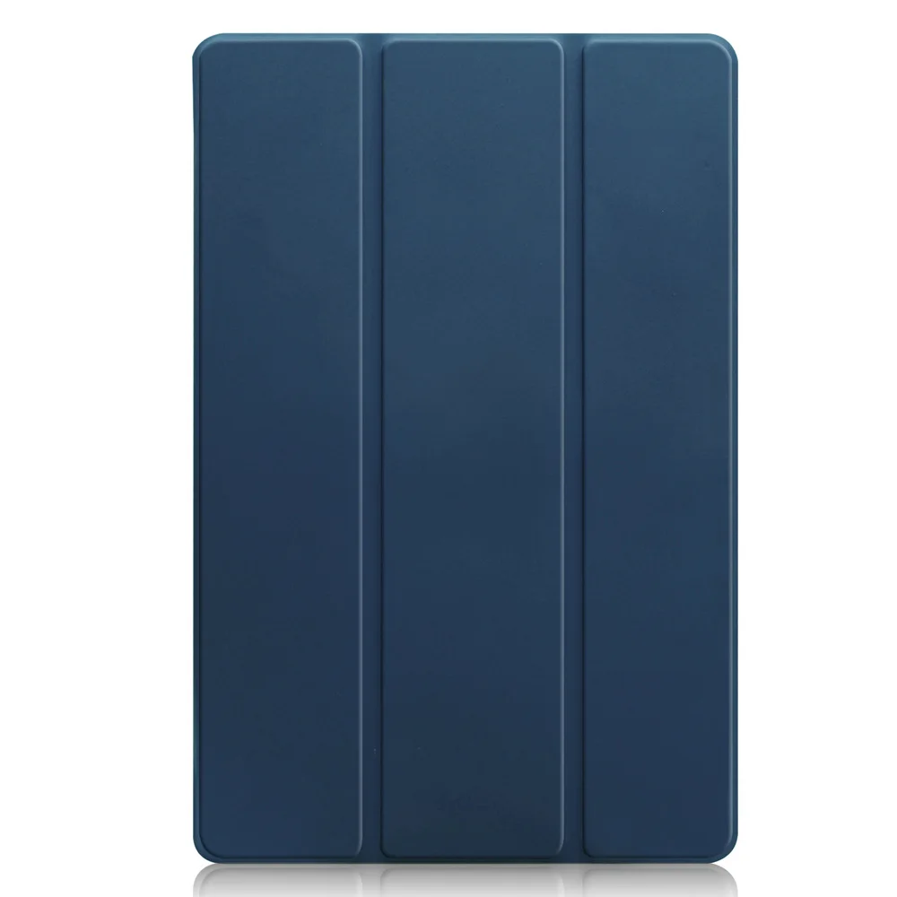 Ультра тонкий легкий умный чехол защитный чехол-подставка с прозрачной задней крышкой для Samsung Galaxy Tab S5e T720 T725 Tablet - Цвет: Deep Blue