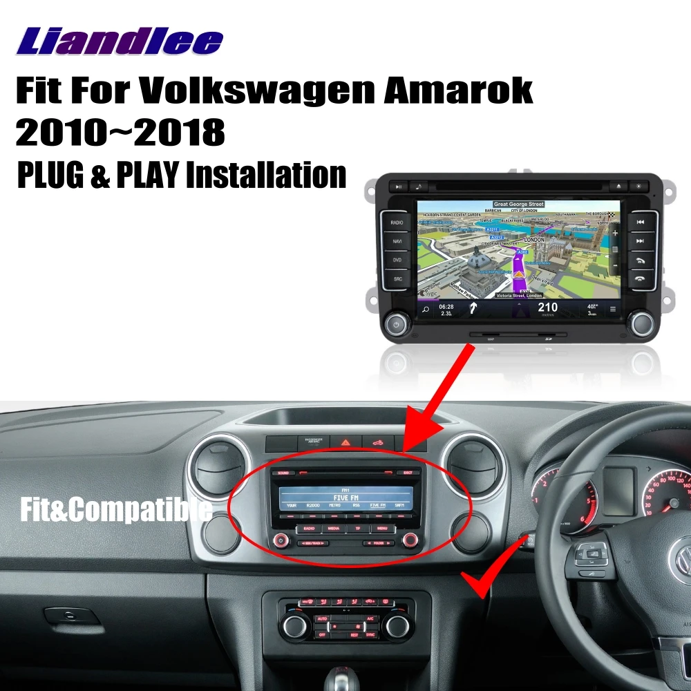 Liandlee для Volkswagen VW Amarok 2010 ~ 2018 Android автомобильный Радио CD DVD плеер GPS Navi навигация