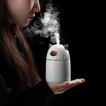 

Mini Diffuser Aroma Air Humidifier USB Desktop Essential Oil Diffuser Home Mist Maker Fogger For Car Charger With Night Lights