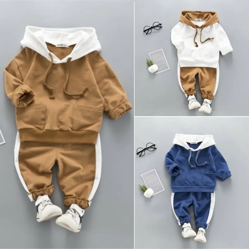 

Focusnorm 1-5T Toddler Baby Boy Girl Sweatshirts Hoodies Top Pants Legging Two Pieces Autumn Sport Casual Outfit Clothes Set