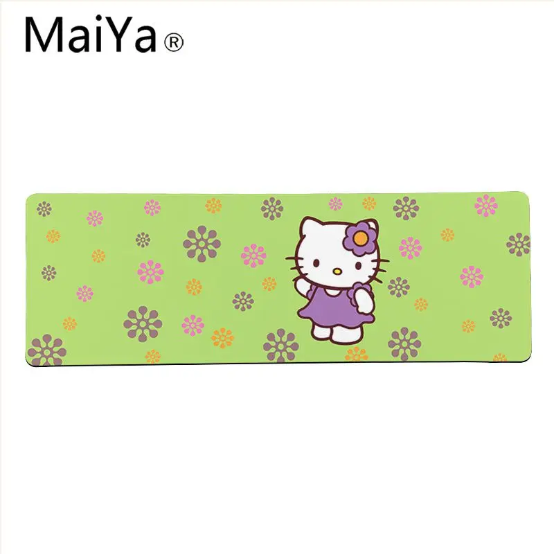 Maiya, высокое качество, милый удобный коврик для мыши hello kitty, игровой коврик для мыши,, большой коврик для мыши, клавиатура, коврик - Цвет: Lock Edge 30x80cm