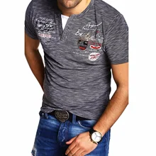 Zogaa Новая мужская рубашка поло 4 цвета тонкая рубашка с коротким рукавом Поло Модная хлопковая повседневная мужская рубашка поло с принтом мужская одежда