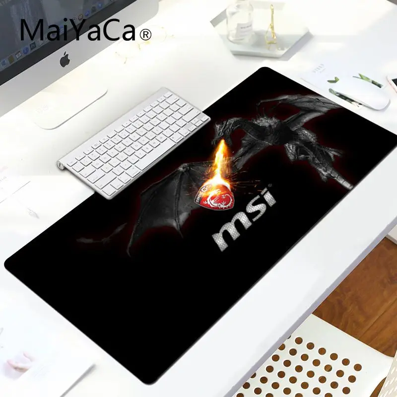 MaiYaCa игровой коврик для мыши MSI ноутбук игровой коврик для мыши Удобная мышка коврик игровая защелка для мыши