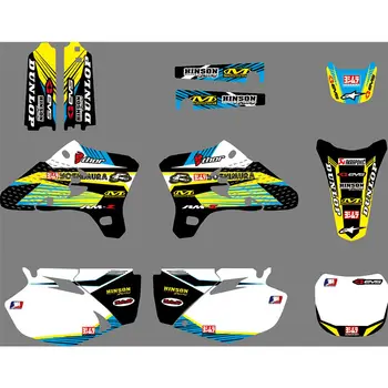 

Full Graphics Decals Stickers Motorcycle Background Custom Number Name 3M For YAMAHA YZ250F YZ450F YZF 250 450 2003 2004 2005