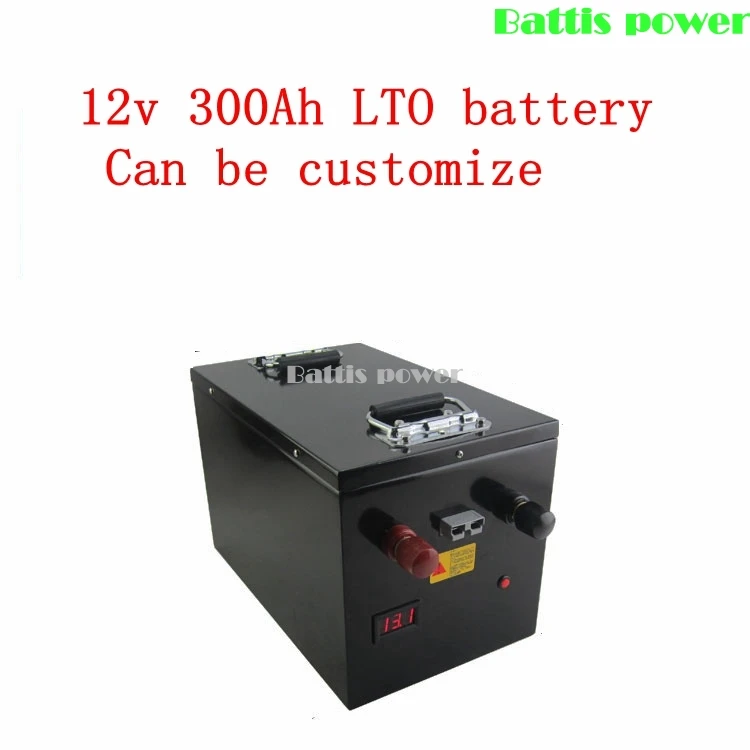 12v 300Ah LTO battery pack Lithium titanate battery BMS 5S for 1200W Solar energy storage RV camper golf cart+ 20A Charger