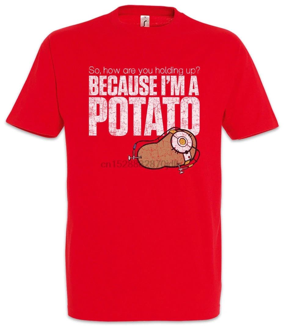 Потому что Im A Potato футболка Fun Portal Gamer Games Gaming Video PC Admin классная Повседневная pride