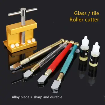 

Glass cutter diamond scoring thick glass tile cutting head automatic multi-purpose universal roller type manual push knife