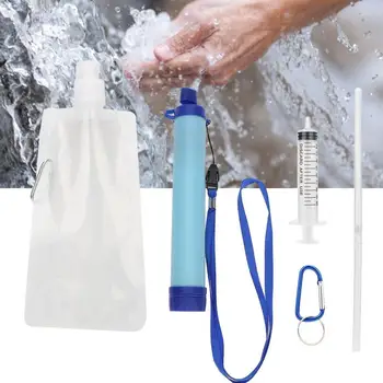 

Portable Purifier Water Filter Straw Tool Accessories for Camping Hiking Emergency Survival Water Cleansing Tools Cleaner