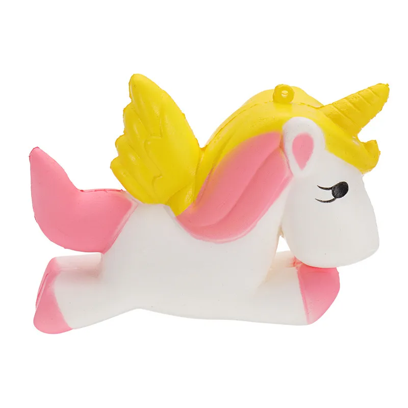 Мягкие Kawaii Pegasus Unicorn мягкие медленно поднимающиеся эластичные сжимаемые детские игрушки снимают стресс безделушка подарки на день детей