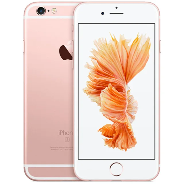 Разблокированный Apple iPhone 6S мобильных телефонов Apple A9 Fringerprint 16 Гб/64 Гб/128 ГБ rom 4," экран 12MP камера 4G LTE смартфон - Цвет: Розовый