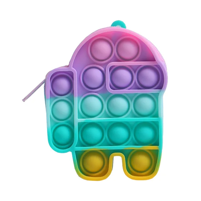 New Popit Mini Money Wallet Fingertip Toys Push Bubble Popite Pendant Bag Hot Sale Adult Decompression Toys Children Anti-Stress taikongren-03