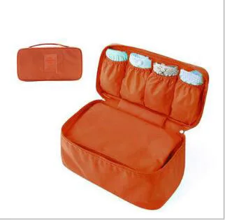 Прямая поставка, модная нейлоновая тканевая сумка для хранения, нижнее белье, дорожная сумка на молнии, органайзер, сумка для хранения пилота - Цвет: Оранжевый