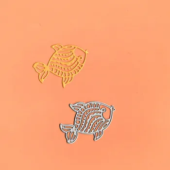 

Tropical fish Dies Scrapbooking Stencils Template for DIY Embossing Paper Photo Album Cards Making Punch New Cut Die 2019
