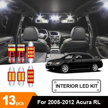 

13 x Ice Blue Error Free Car Interior LED License Plate Cargo Reading Ceiling Courtesy Bulbs Package Kit For 2005-2012 Acura RL